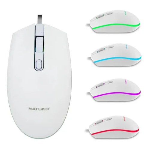 Mouse Gamer Multilaser LED 7 Cores