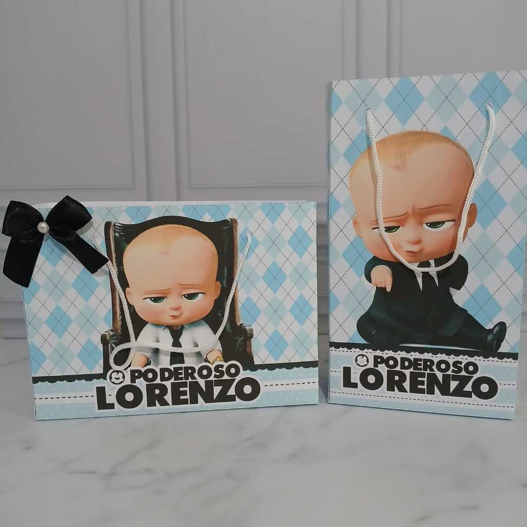 Sacolinha Personalizada Poderoso Chefinho Pegue e Monte - Maleta - Lembrancinhas Festa Aniversário