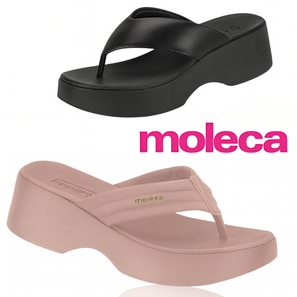 Sandalia Moleca Original Anabela Plataforma Conforto Lançamento Tamanco Flatform Beira Rio Tratorada