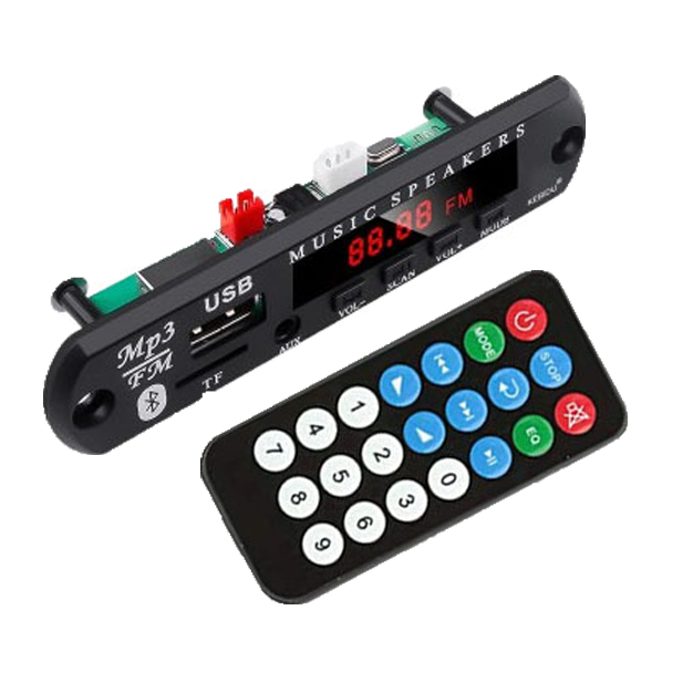 Placa Decodificadora Sem Fio Bluetooth 5.0 DC 6V 12V MP3 WMA Módulo De Áudio USB TF Rádio em Oferta na Shopee