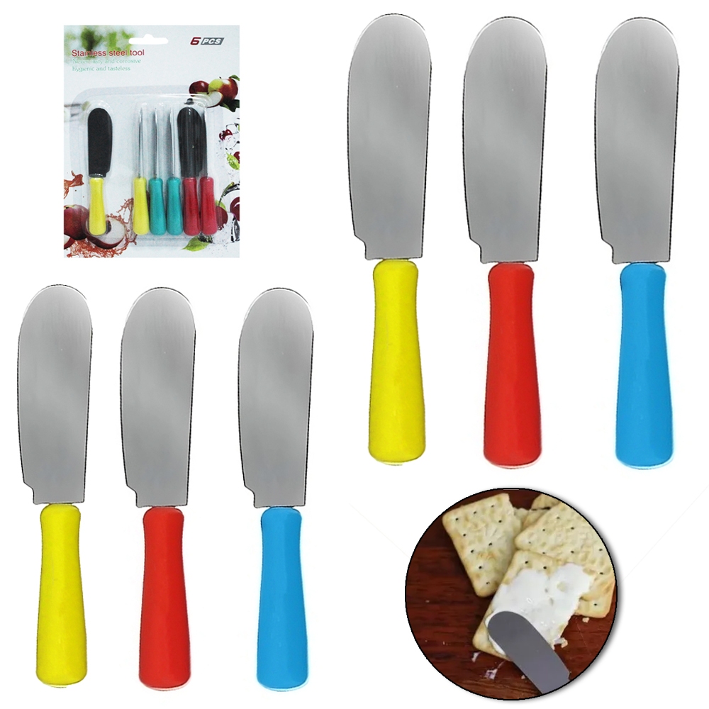 Conjunto 6 Espátulas para Manteiga, Pâté e Requeijão