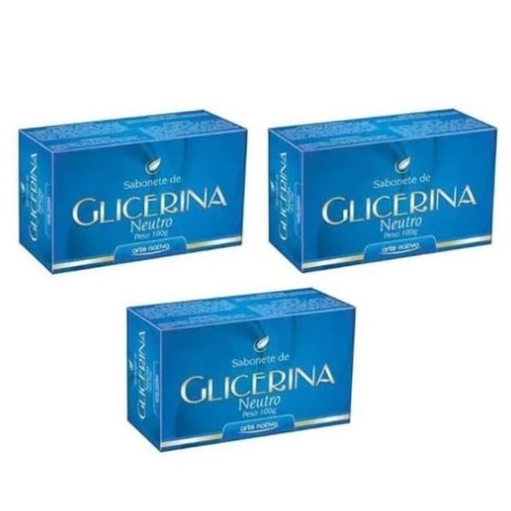 Kit com 3 unidades Sabonete Glicerina 100g Arte Nativa