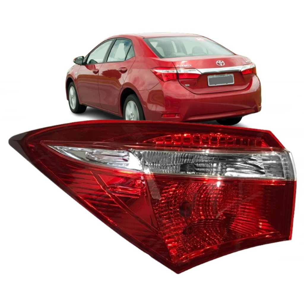 Lanterna Traseira Corolla 2015 Até 2017 Canto Sem Led