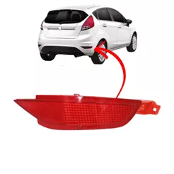 Refletor Para-choque Traseiro New Fiesta Hatch 2011 a 2019 Lado Esquerdo ou Direito