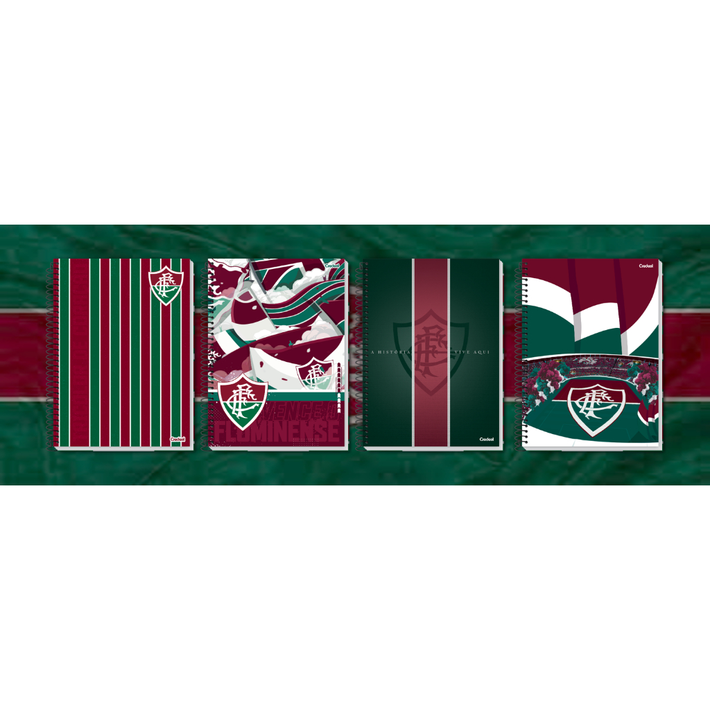 Caderno Universitário Fluminense 1 Matéria 80 Folhas Credeal em Oferta na Shopee