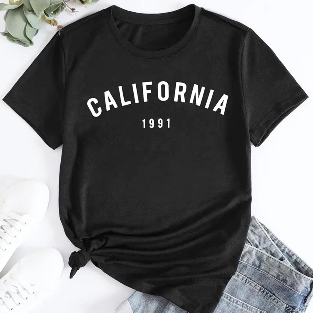 Camiseta T-shirt Feminina Estampada California