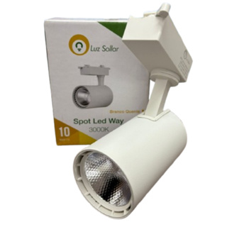Luminária Spot LED 10W p/ Trilho - Branco - Frio (6500K)/Quente (3000K) em Oferta na Shopee