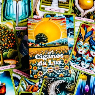 Tarô "Ciganos da Luz" Lenormand - Baralho Cigano com Cartas Extras