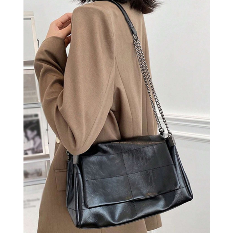 Bolsa feminina de grande capacidade e qualidade bolsa corrente bolsa de ombro simples bolsa mensageiro para mulheres em Oferta na Shopee