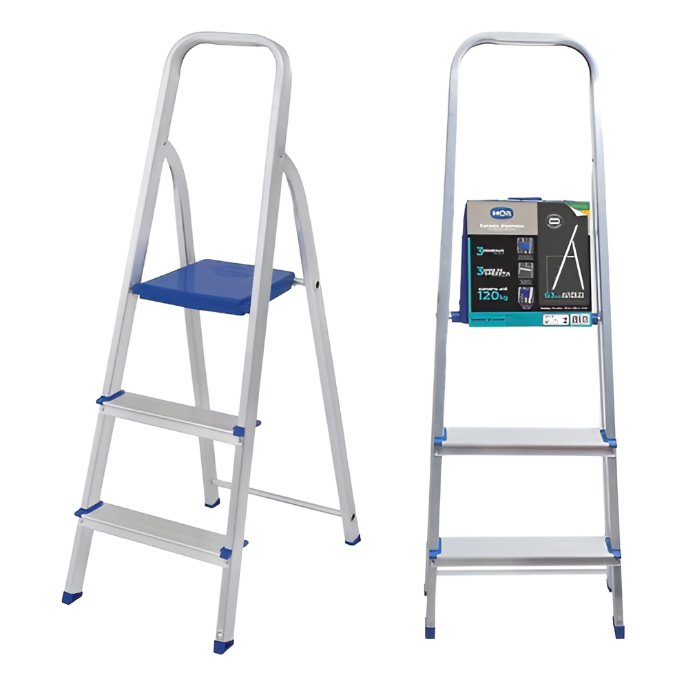 Escada Alumínio Tesoura 3 Degraus Mor