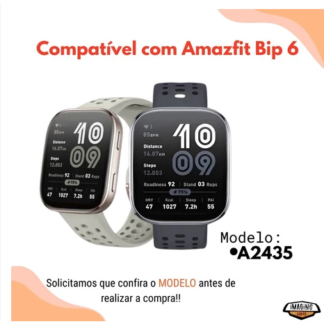 Película Nano 3d p/Smartwatch Amazfit Bip 5/Bip 6