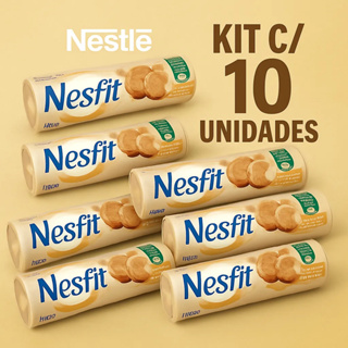 Kit C/10 Biscoito Integral Banana,aveia & Canela Nesfit 160g em Oferta na Shopee