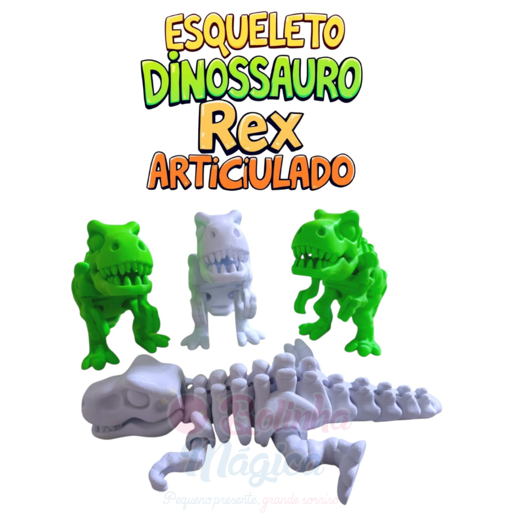Dinossauro T Rex Grande Articulado Esqueleto Dino Grande Flexível Lembrancinha Infantil Criança em Oferta na Shopee