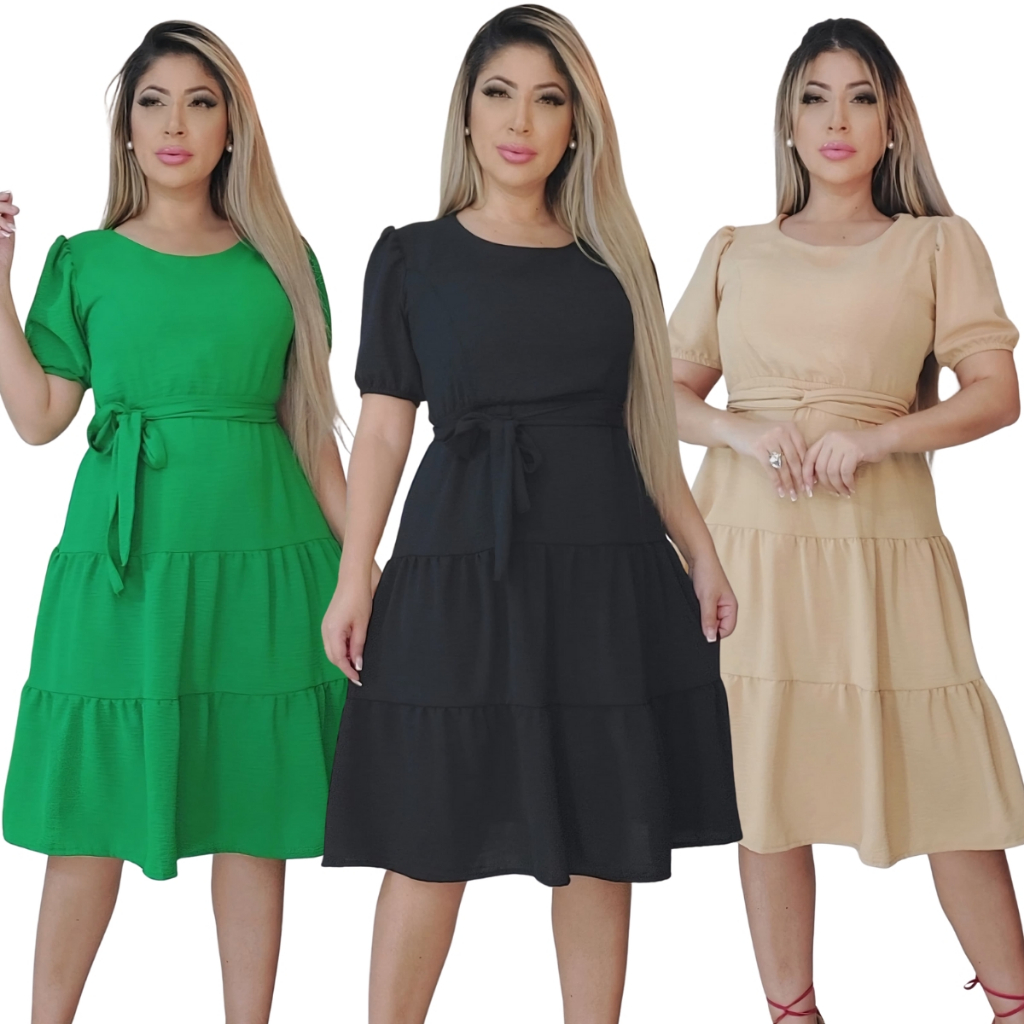 Vestido Crepe Midi na Black Friday 2025 | BuscaProdutos