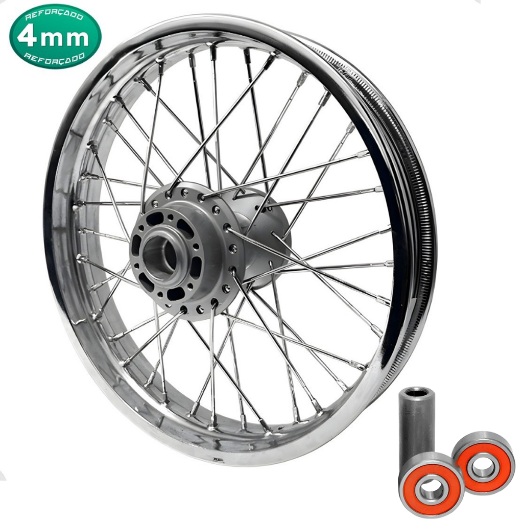 Imagem Roda Jante Calha Traseira Xtz 150 Crosser - Disco C/ Rolamentos