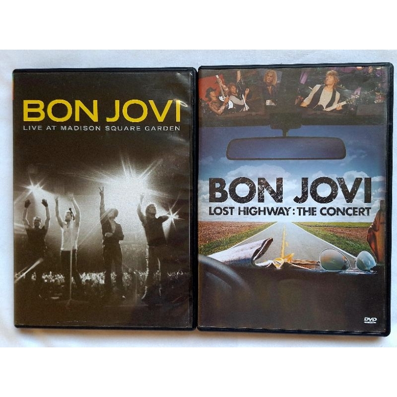 2 DVD bon jovi live madson square garden e lost highway the concert