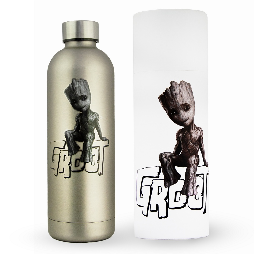 Garrafa Groot Marvel Térmica de Inox 750ml Resistente Original em Oferta na Shopee