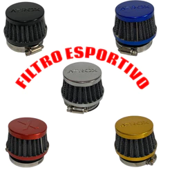 FILTRO ESPORTIVO MOTORIZADA MOTOBIKE POP BIZ MOBILETE LAVAVEL