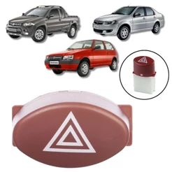 BOTÃO PISCA ALERTA INTERRUPTOR FIAT UNO MILLE 2009/2013 STRADA PALIO SIENA