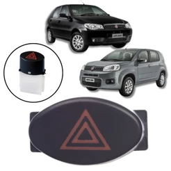 BOTÃO PISCA ALERTA INTERRUPTOR FIAT UNO VIVACE 2010/2016 PALIO