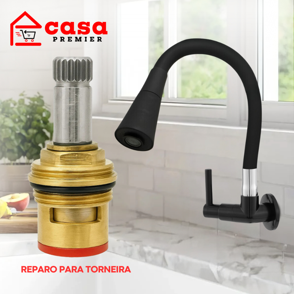 Reparo Para Torneira Mecanismo 1/4 De Volta Cabeçote M18