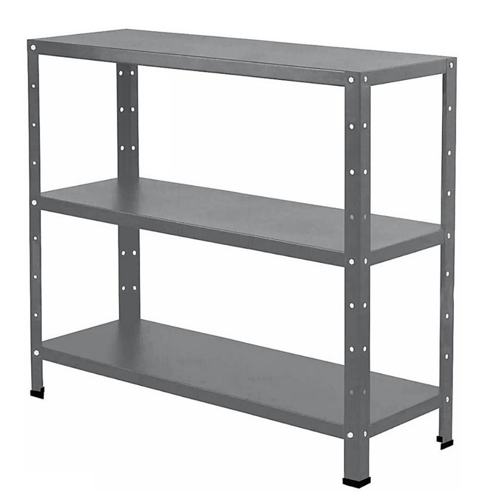Estante De Aço Multiuso 90cm Para Livros Quarto Sala Escritório 3 Bandejas Resistentes em Oferta na Shopee
