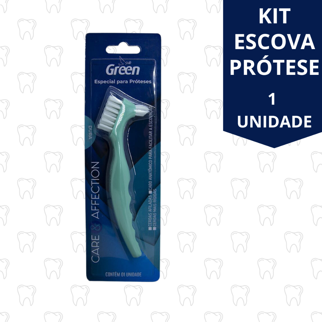 Escova Para Higienização de Prótese Dentária Care & Affection - Green