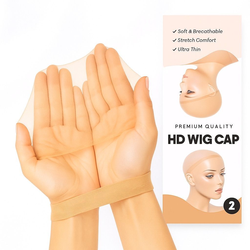 Touca para Aplicação de Lace Wig – Front Lace e Full Lace (2 unid. em 1 pacote) HD