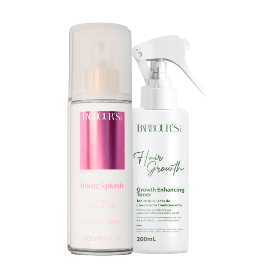 Kit Tônico Crecimento Hair Growth e Body Splash My Sweet Delight Barbour's Beauty em Oferta na Shopee