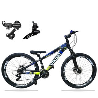 Bike VikingX Tuff 25 Câmbios Shimano Aro 26 com Freios a Disco 21v em Oferta na Shopee