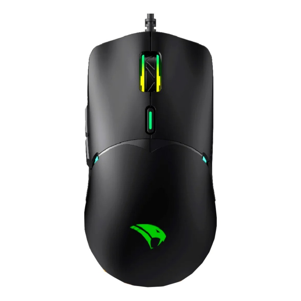 Mouse Gamer Viper Pro Naja 7200 DPI Preto – RGB, 6 Botões, USB, Alta Precisão e Desempenho