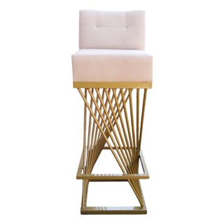 BANQUETA LUMA SUED BASE ENTRELAÇADA DOURADA - GOUMET ORGANICA em Oferta na Shopee