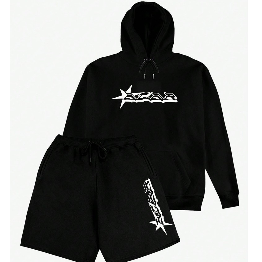 Kit Conjunto Moletom 2 peças Bermuda Moletom Streetwear