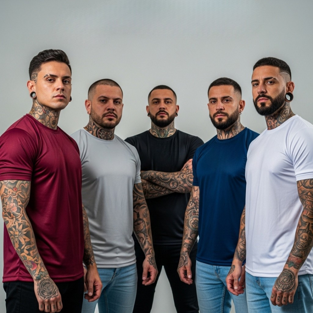 Kit Com 4 Camisetas Esportivas Masculinas 100% Poliéster – Fitness e Academia
