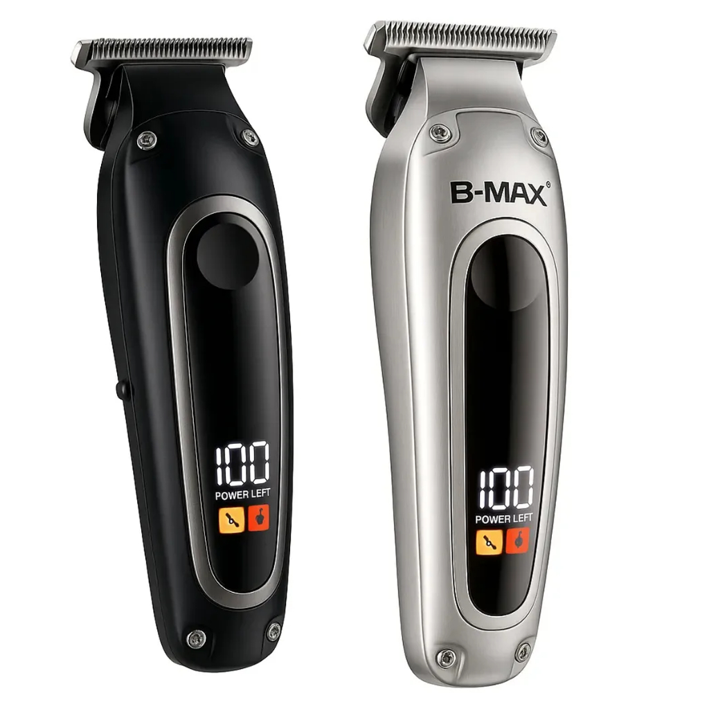 Cortador de Cabelo e Barba Profissional Sem Fio Recarregável Lâmina Inox