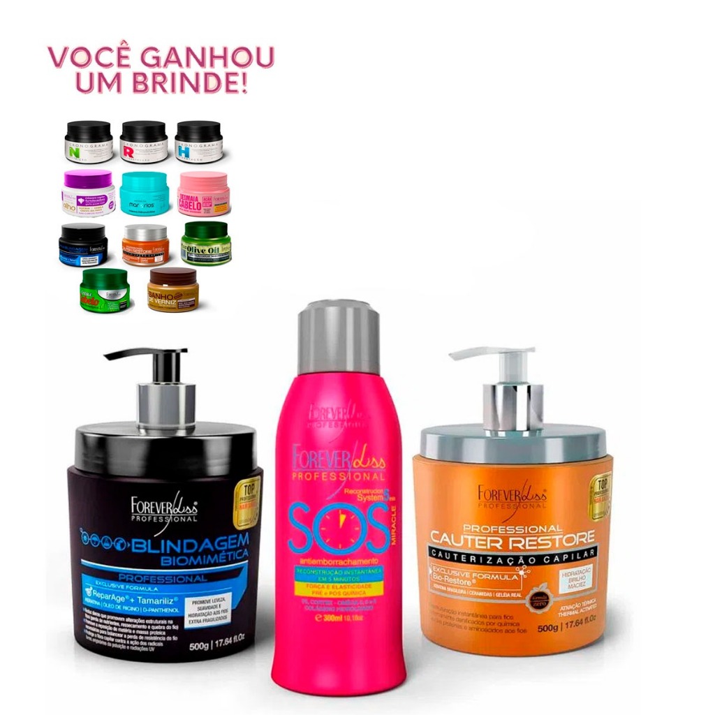 Kit Cronograma Capilar Para o Verão Forever Liss