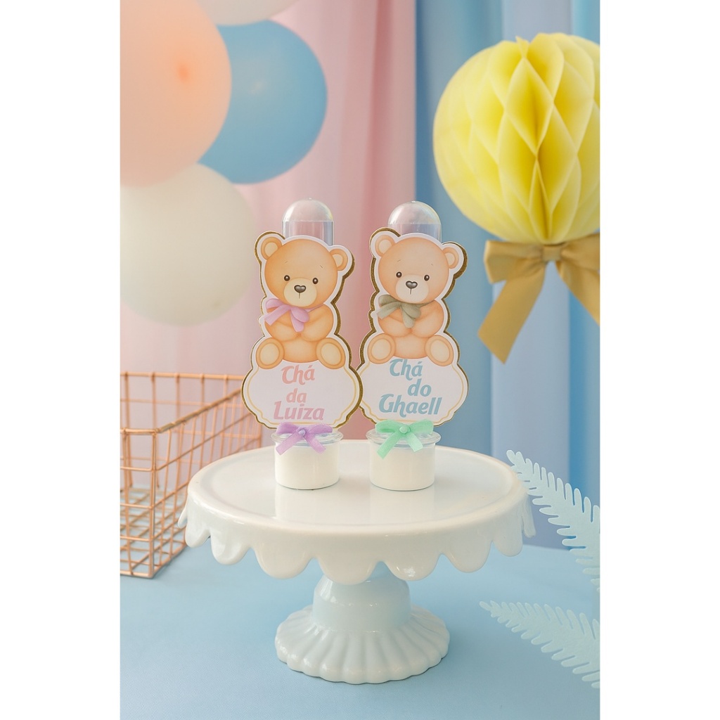 Apliques para tubetes-chá de bebe-chá de fraldas-chá revelação-lembrancinha-tubete personalizado-mimos de festas-kits-