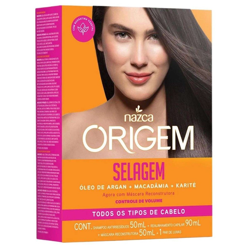 Kit Selagem Origem Nazca Todos os Tipos de Cabelos em Oferta na Shopee