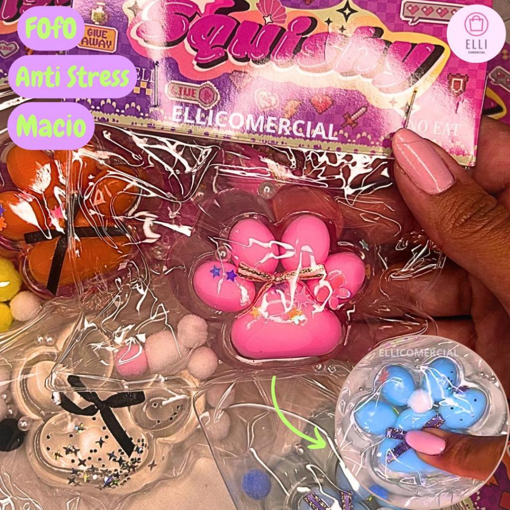 Squishy Brinquedos Anti Sress Fofo Patinha Macio Mochi Crianças Divertido Colorido em Oferta na Shopee
