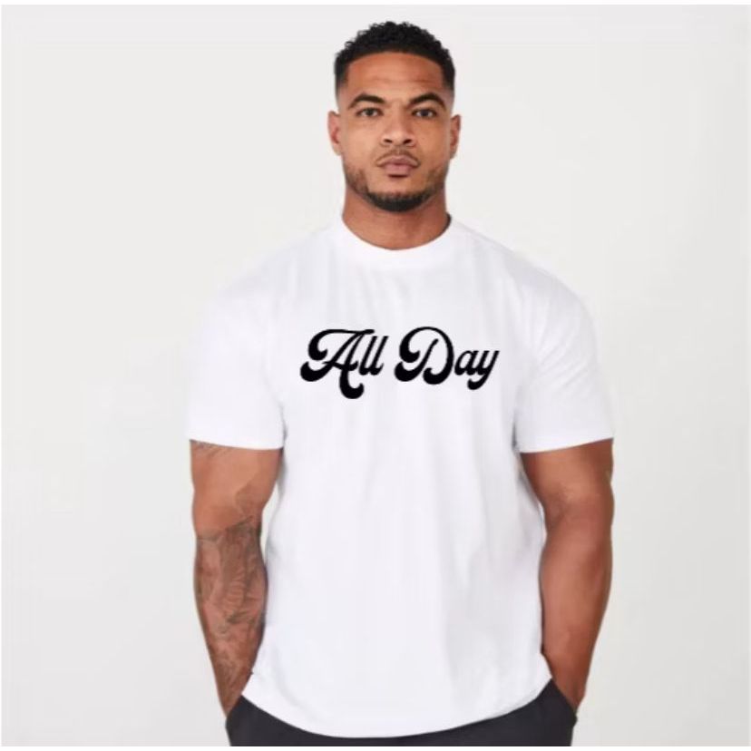 Camiseta Masculina All Day Moda Fitness Básico Estilosa Confortável Envio Imediato