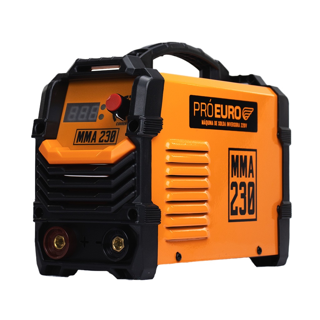 Máquina Solda Inversora Portátil MMA 230 220v Start Rápido Pró Euro