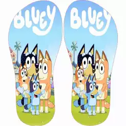 chinelo bluey infantil diversão e conforto