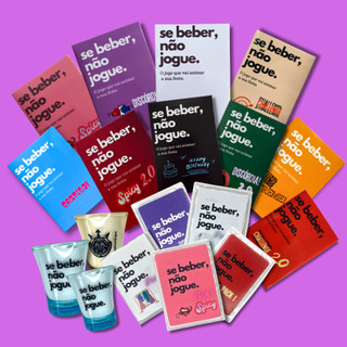 Se beber, não jogue - Combo Jogo base + Expansões + 3 copos shot + Packs especiais.