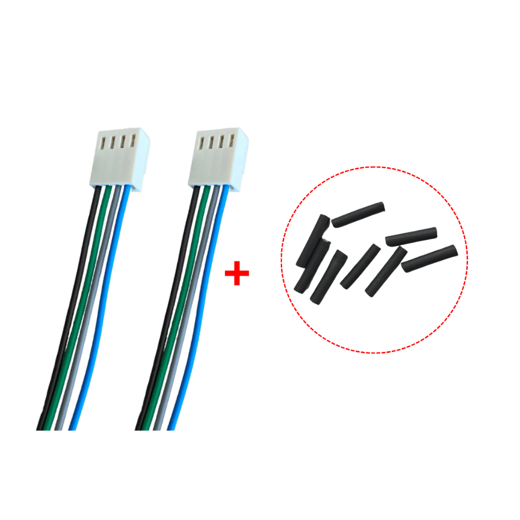 2 Chicotes De Módulo Amplificador Falcon Stetsom H Buster + 8x Termo Retráteis para Isolação Profissional