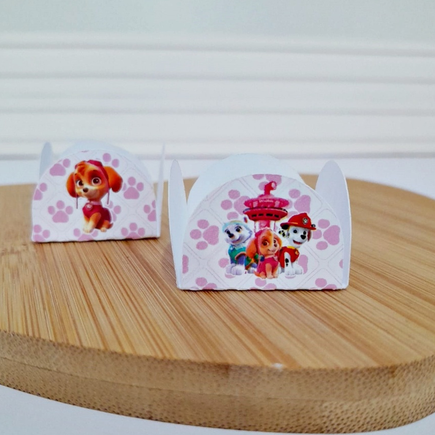 forminha doce brigadeiro PATRULHA CANINA ROSA personalizada para festa
