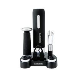 Kit Abridor de Vinho Wine Set Recarregável Modelo W20 Preservador Bivolt Black Decker