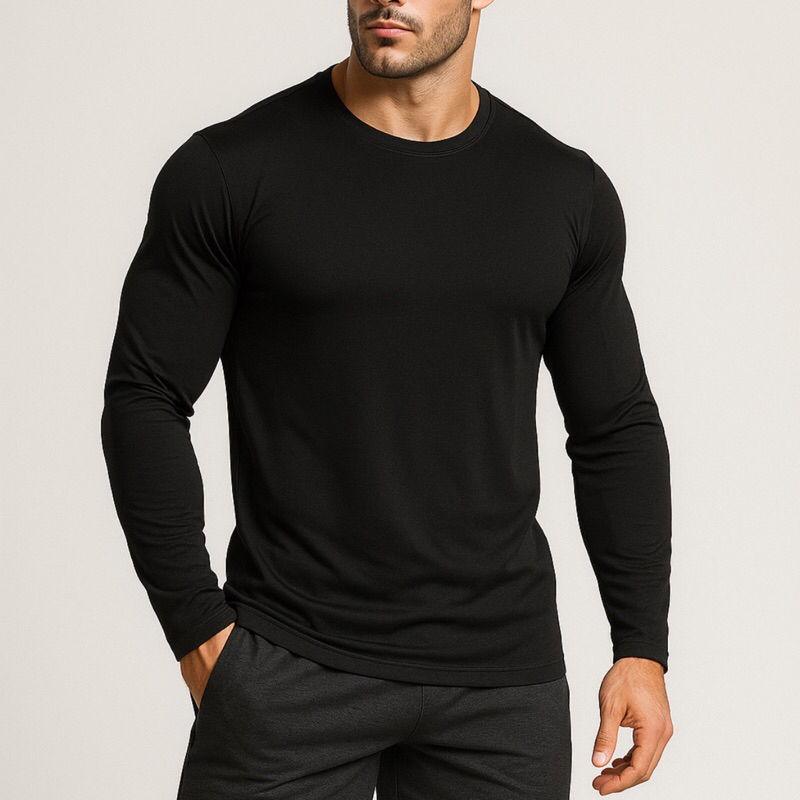 Camiseta Térmica Proteção Uv Segunda Pele Camiseta Blusa Malha Fria Academia Manga Longa Unissex