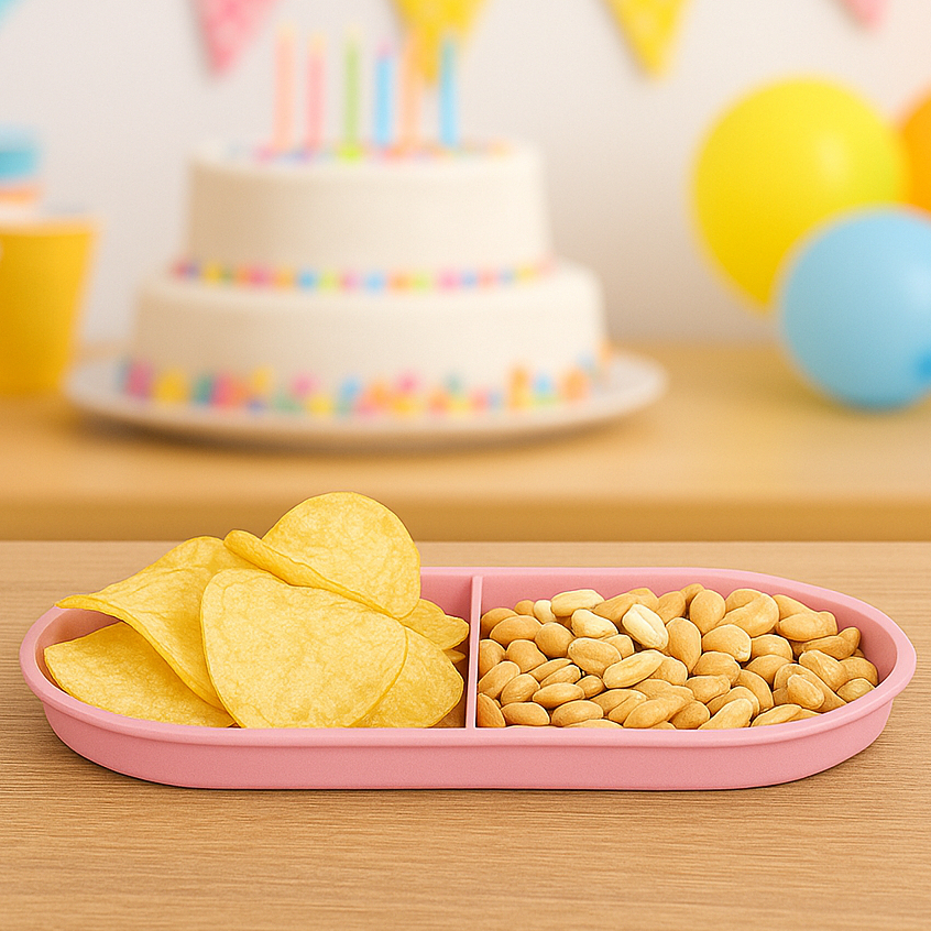 10 Petisqueiras Plásticas Bandejas Dupla 2 Divisórias em Oferta na Shopee