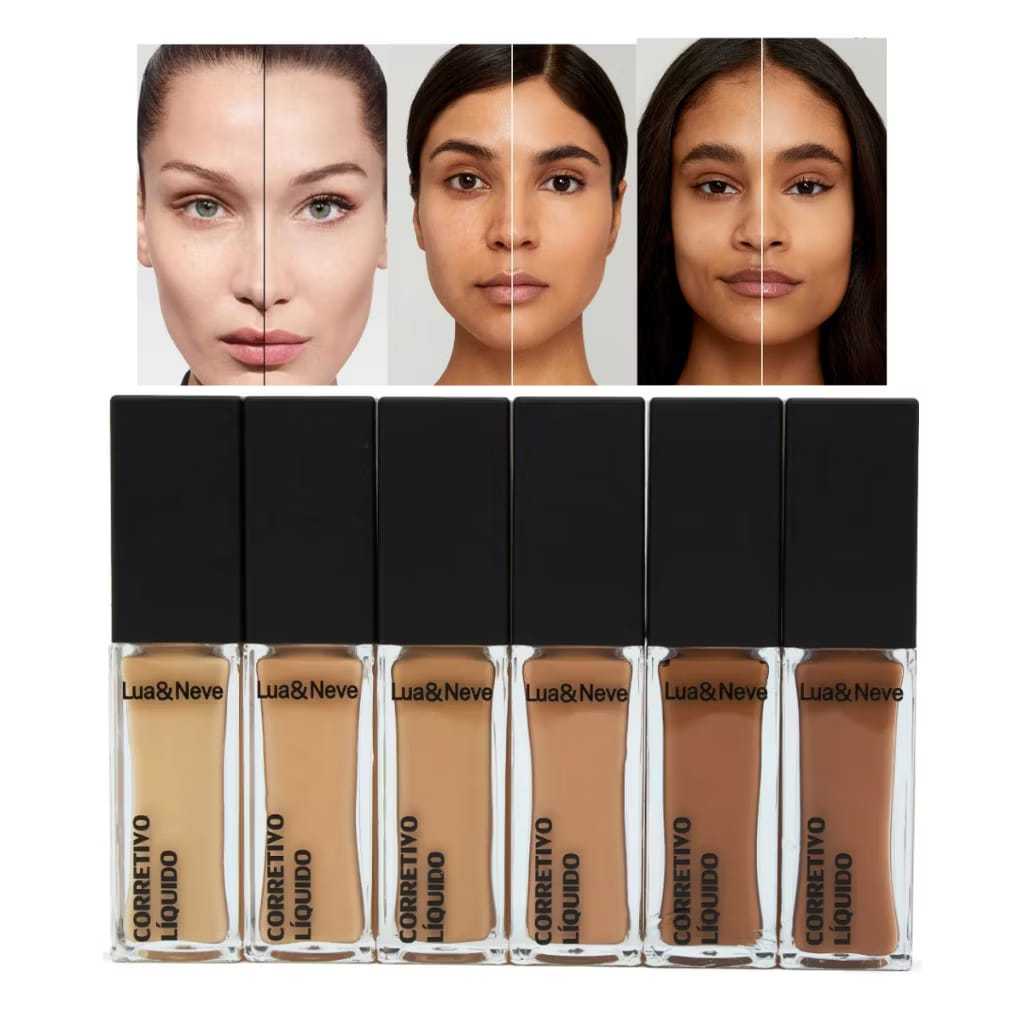 Corretivo Líquido Alta Cobertura Lua&Neve 10ml em Oferta na Shopee