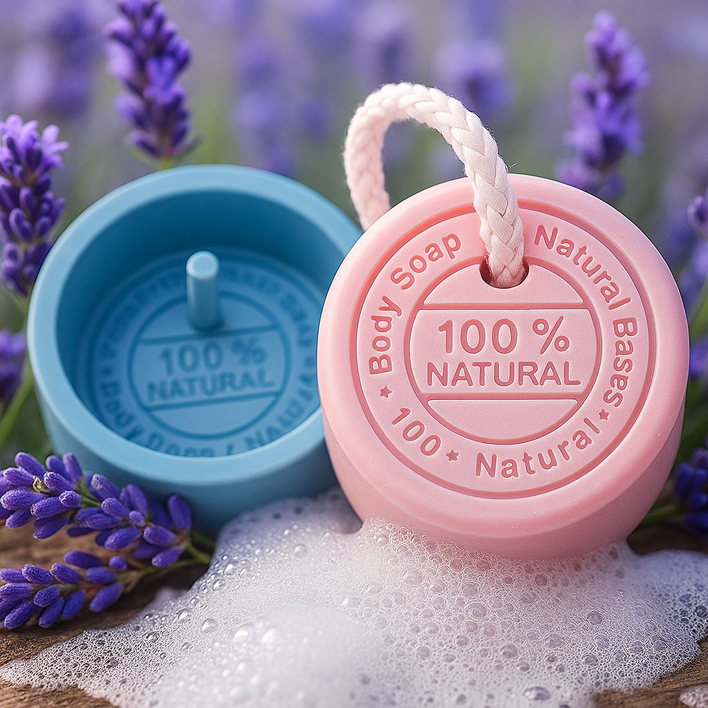 FORMA DE SABONETE NATURAL C/ FURO em Oferta na Shopee